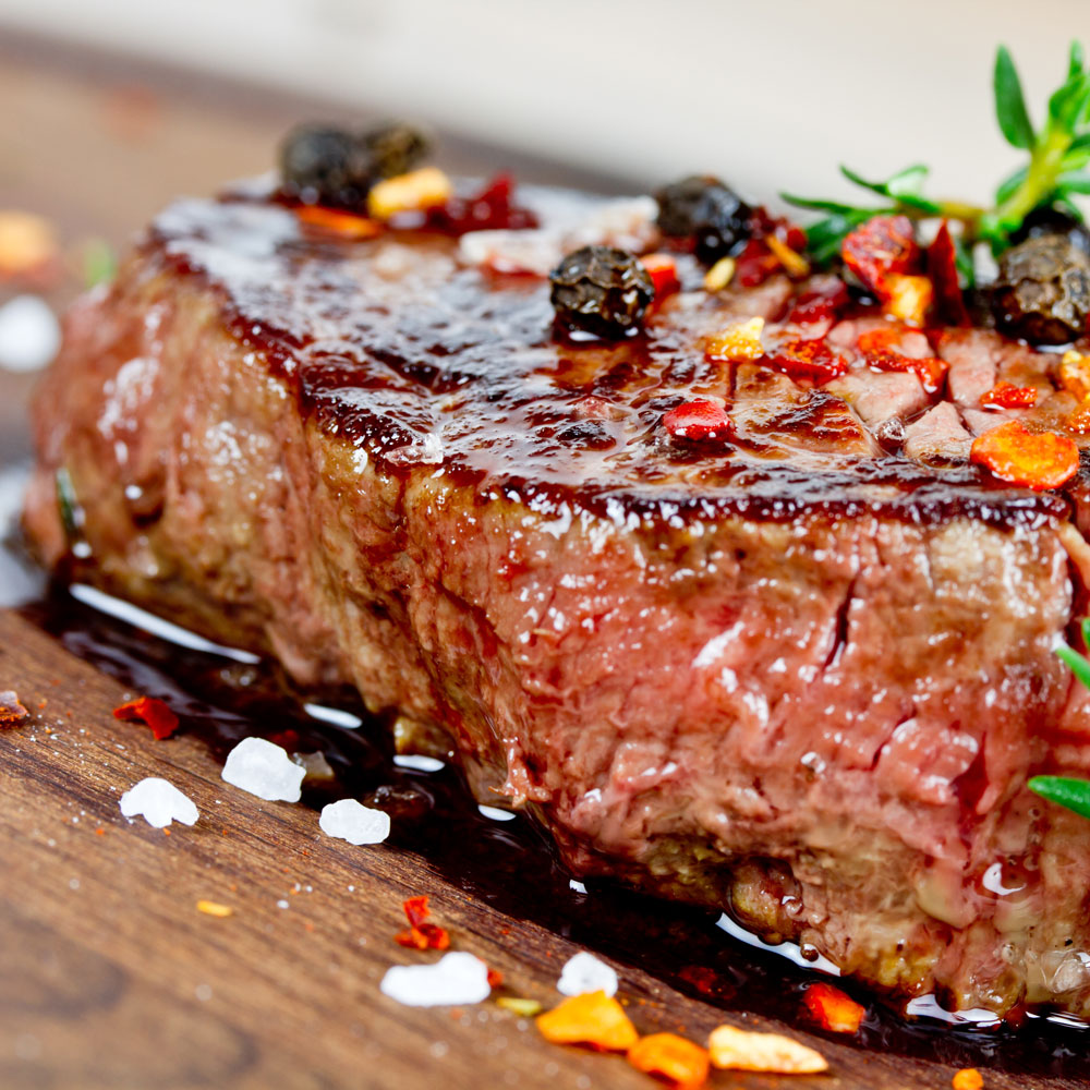 Ein Klassiker der Steakkultur - Das saftige Rump-Steak.